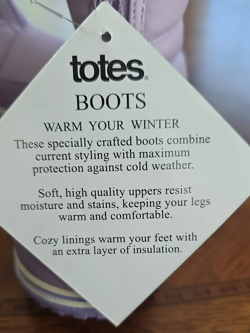 Totes Toddler Girls Zippy Waterproof Insulated Flat Heel Winter Boots LILAC 7T